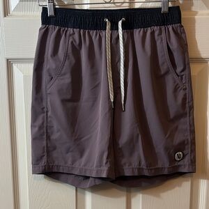 Vuori Black and Gray Athletic Shorts